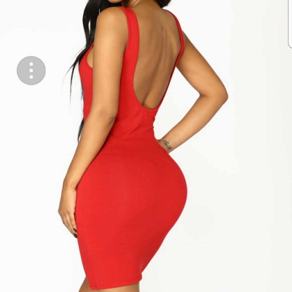 Red tank dress - Picture 2 of 6